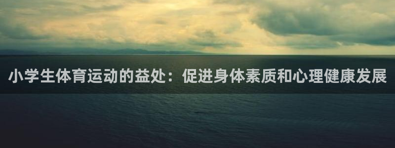 JJB竞技宝官网下载注册：小学生体育运动的益处：促进身体素质
