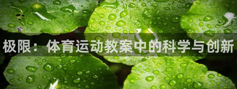 JJB竞技宝官网下载招商：极限：体育运动教案中的科学