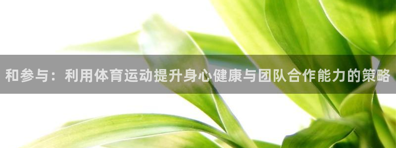 德国JJB竞技宝官方正版app集团：和参与：利用体育运动提升